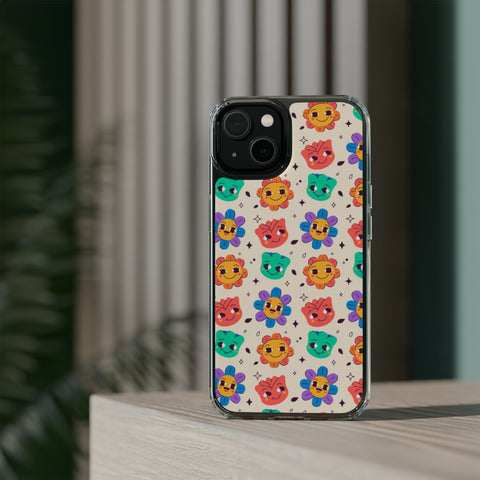 Face Floral - iPhone Clear Cases - phone cases