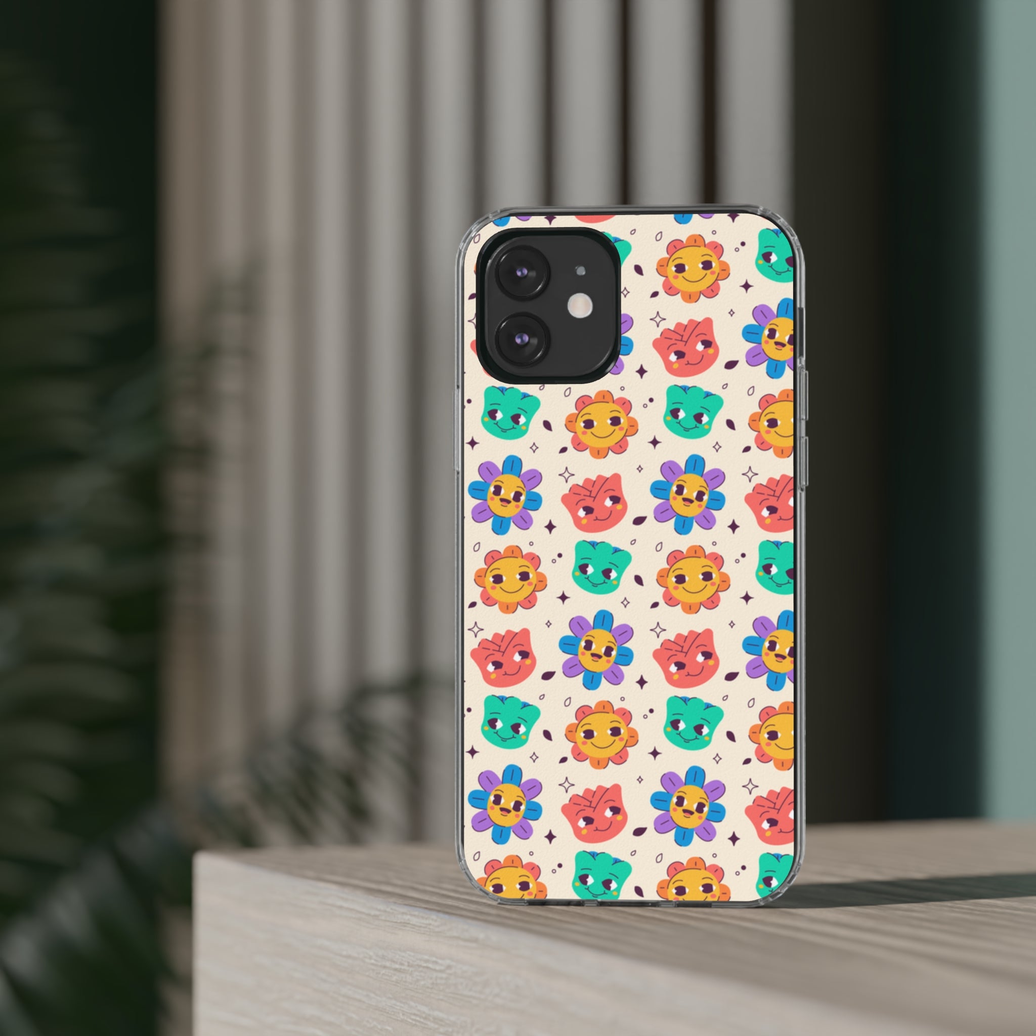 Face Floral - iPhone Clear Cases - phone cases