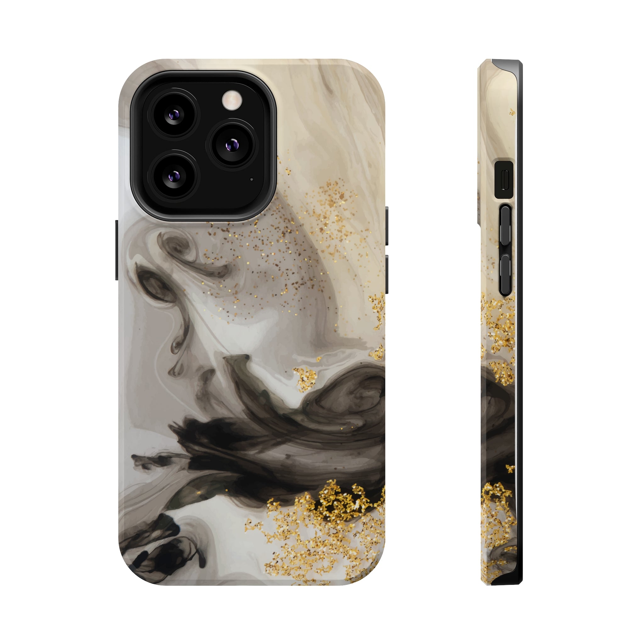 Gold Glitter - MagSafe Cases iPhone 13 Pro Glossy - phone cases