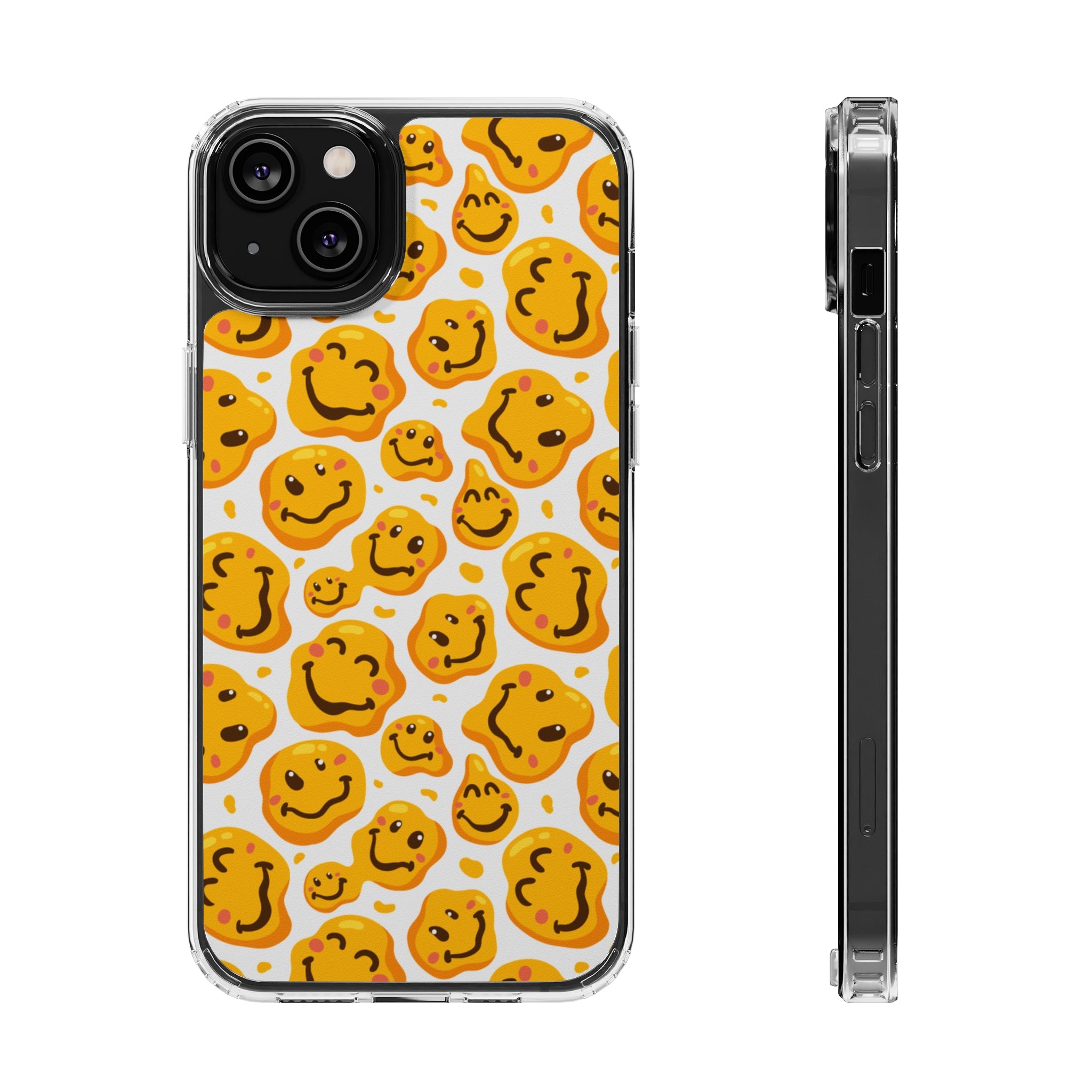 distorted smile - iPhone Clear Cases iPhone 14 Plus Without gift packaging - phone cases