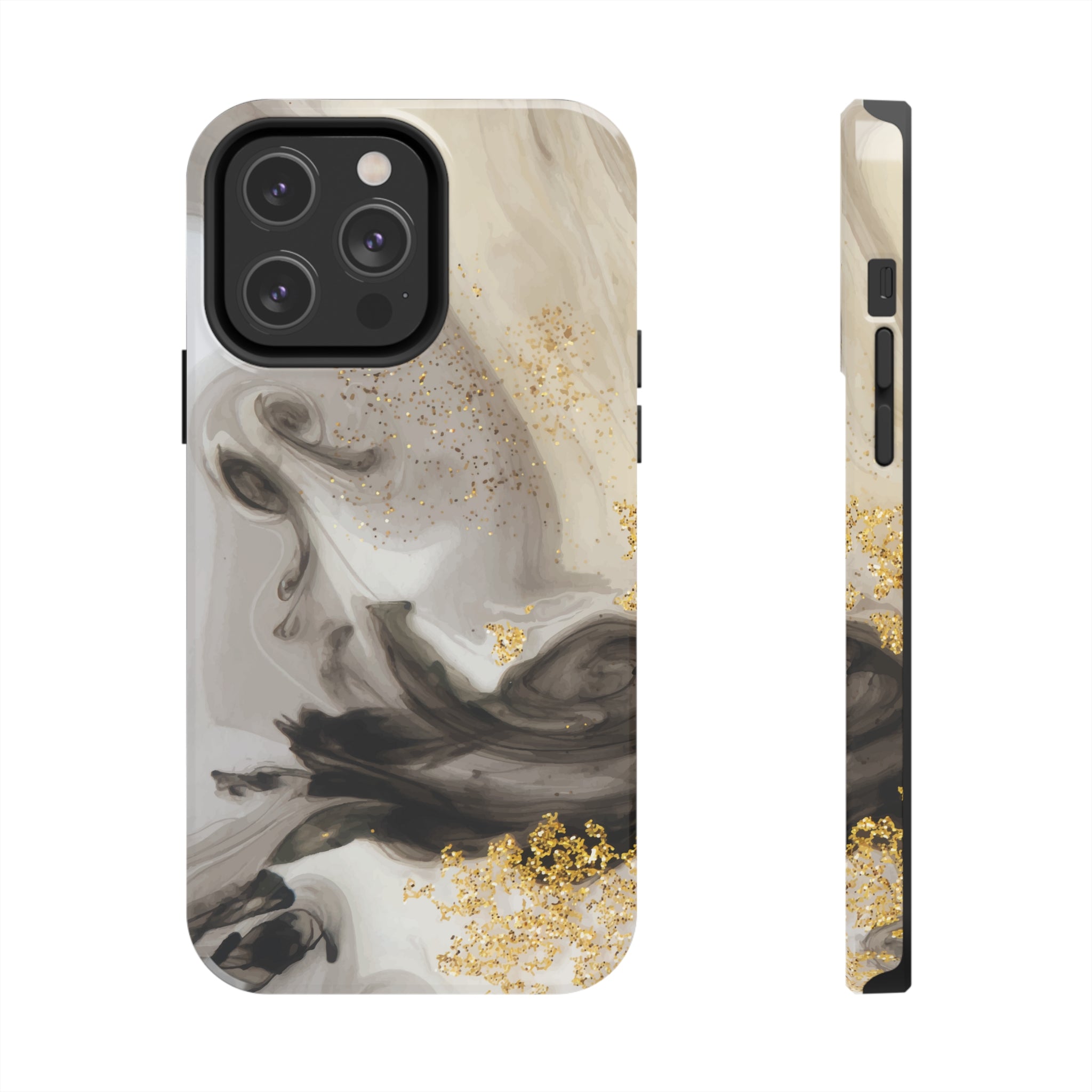 Gold Glitter - iPhone Tough Cases iPhone 14 Pro Max - phone cases