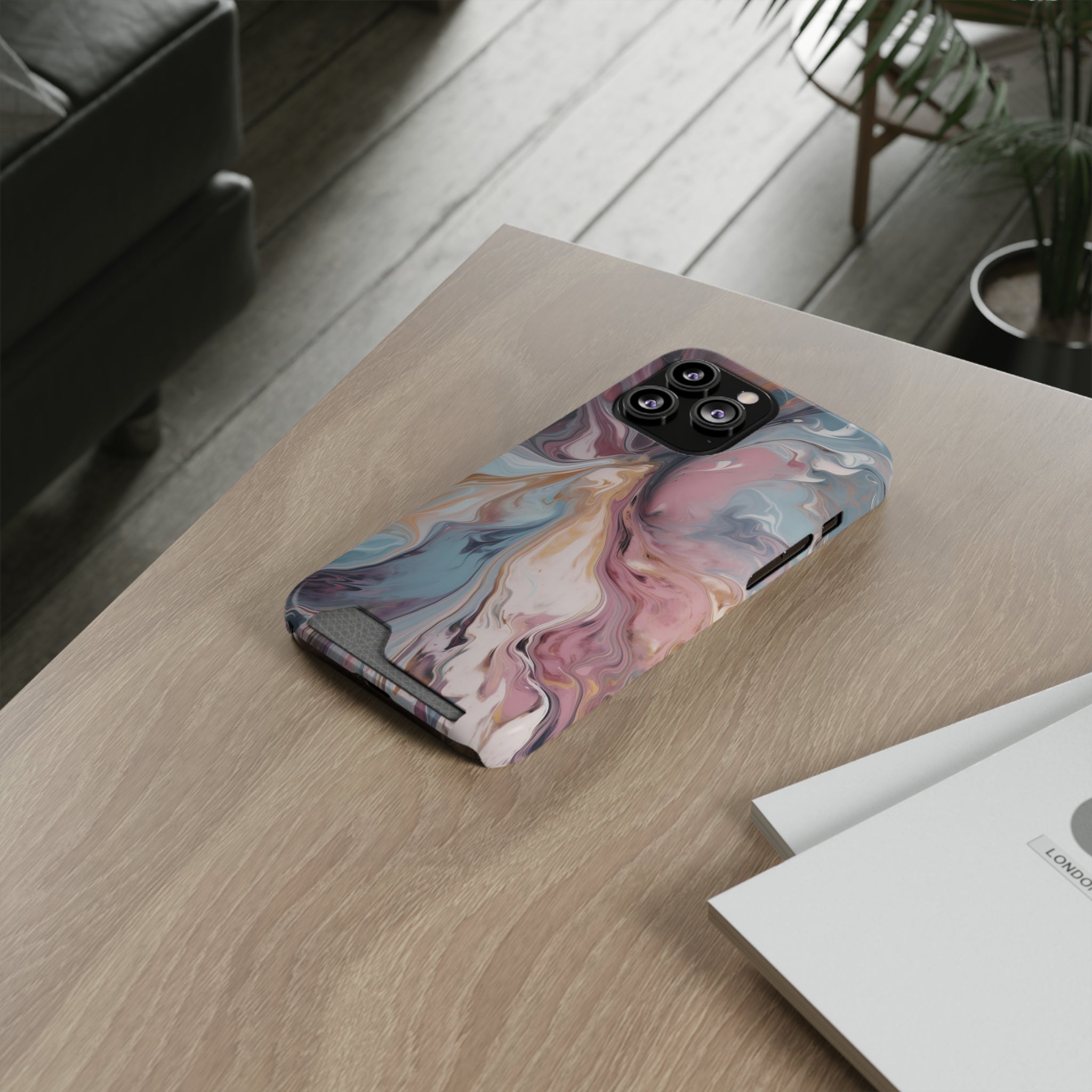 Liquid colored marble - Card Holder Cases - phone cases