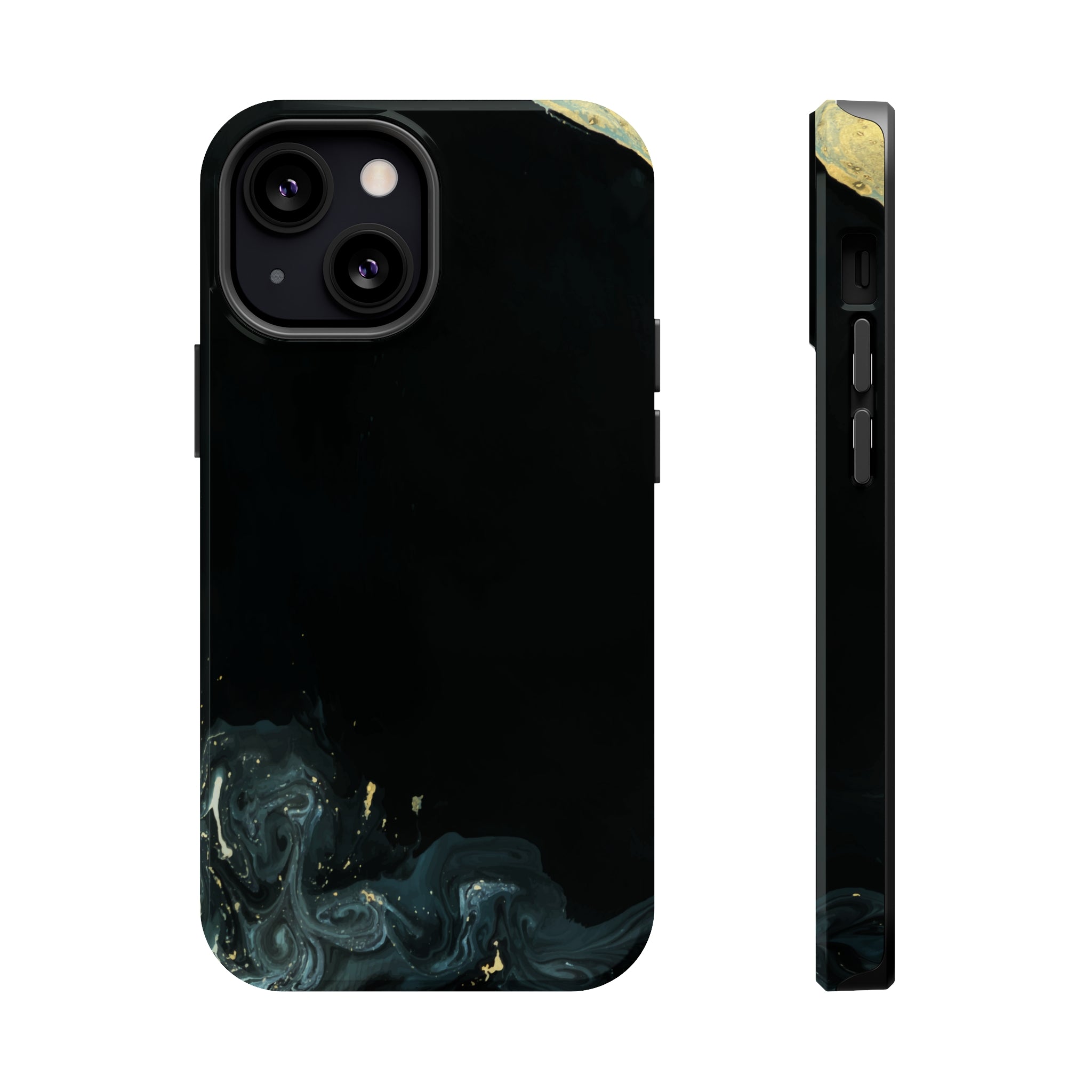 Golden liquid oil - MagSafe Cases iPhone 13 Mini Glossy - phone cases