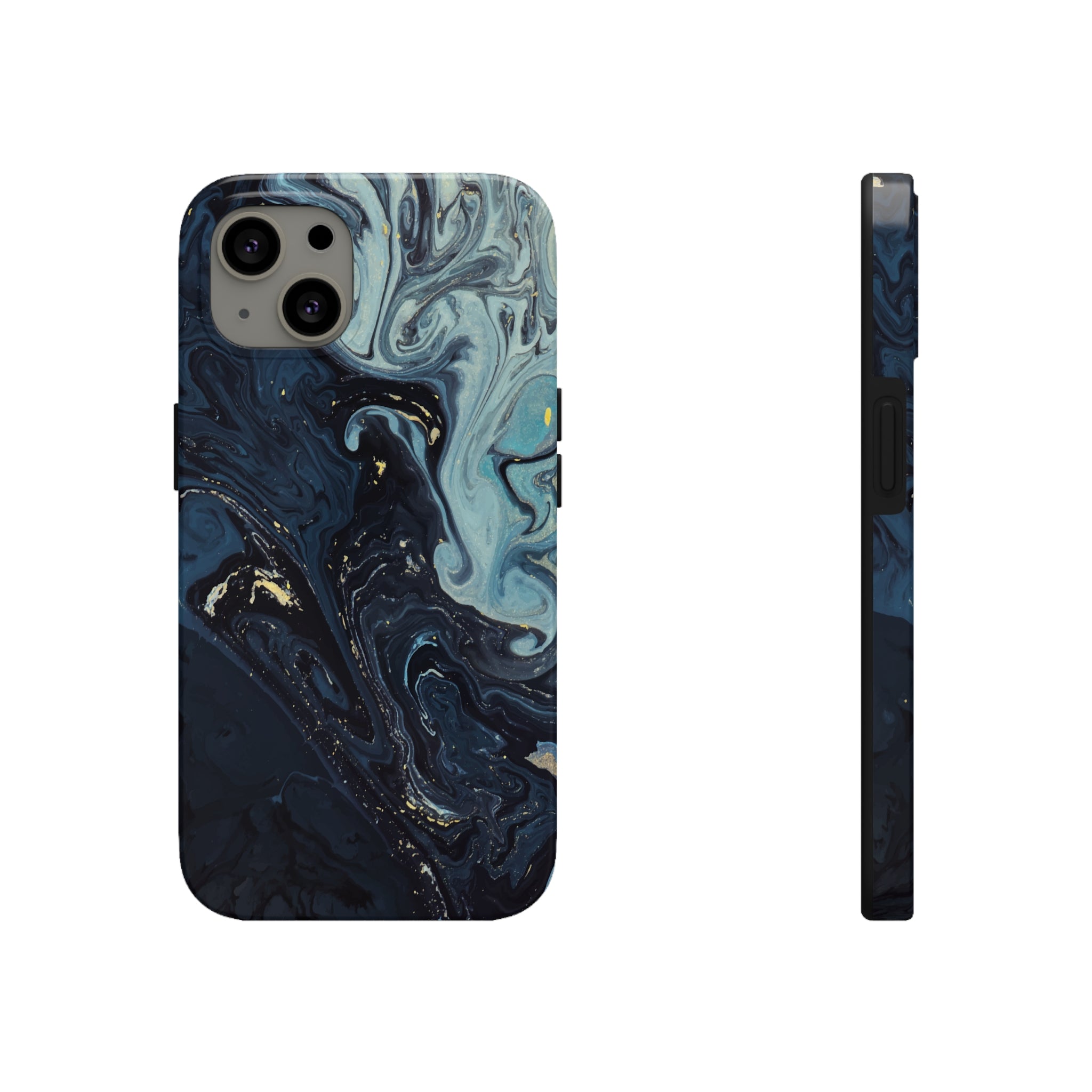 Blue liquid - iPhone Tough Cases - phone cases