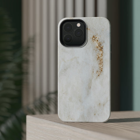 White Golden Marble - MagSafe Cases - phone cases