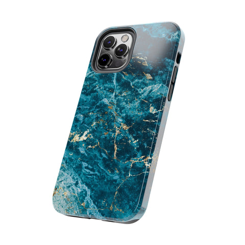 Liquid Blue marble - iPhone Tough Cases - phone cases