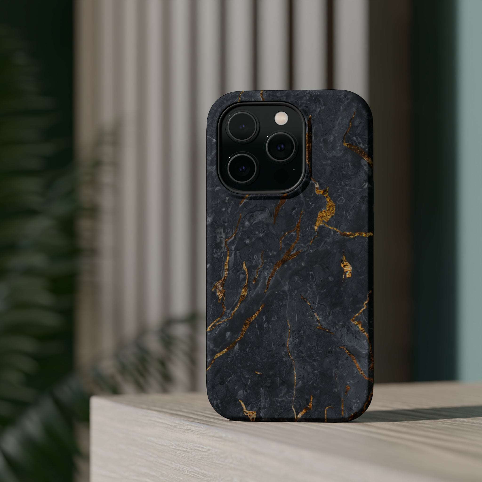 Black Golden Marble - MagSafe Cases - phone cases