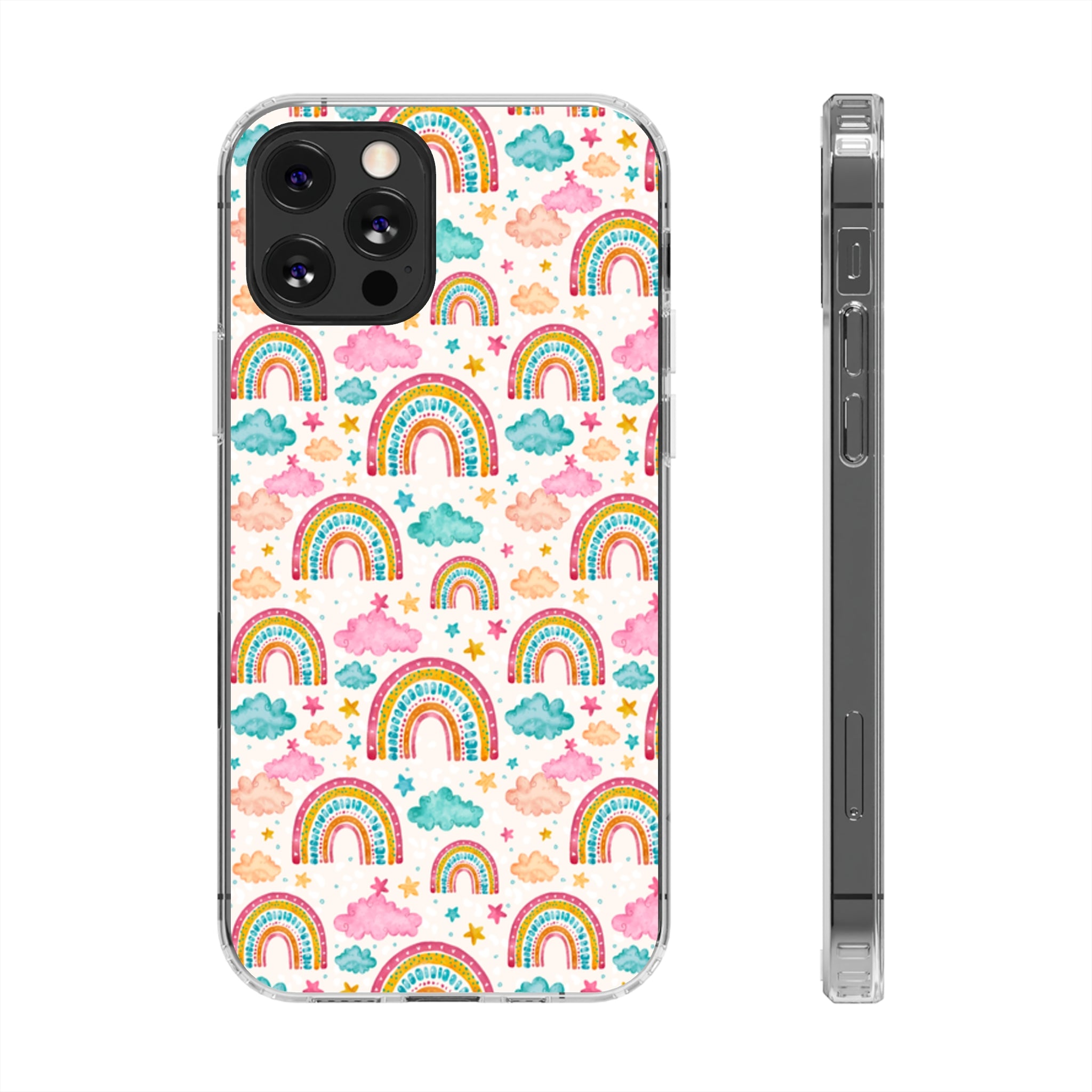 Painted Rainbow - iPhone Clear Cases iPhone 12 Pro Without gift packaging - phone cases