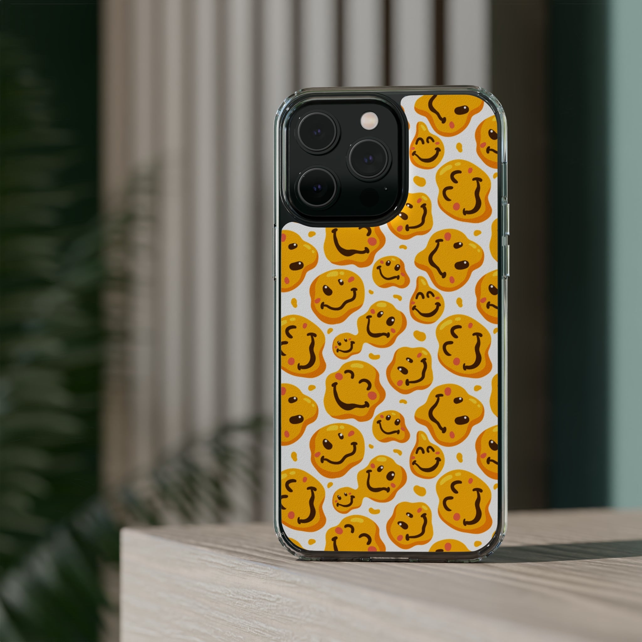 distorted smile - iPhone Clear Cases - phone cases