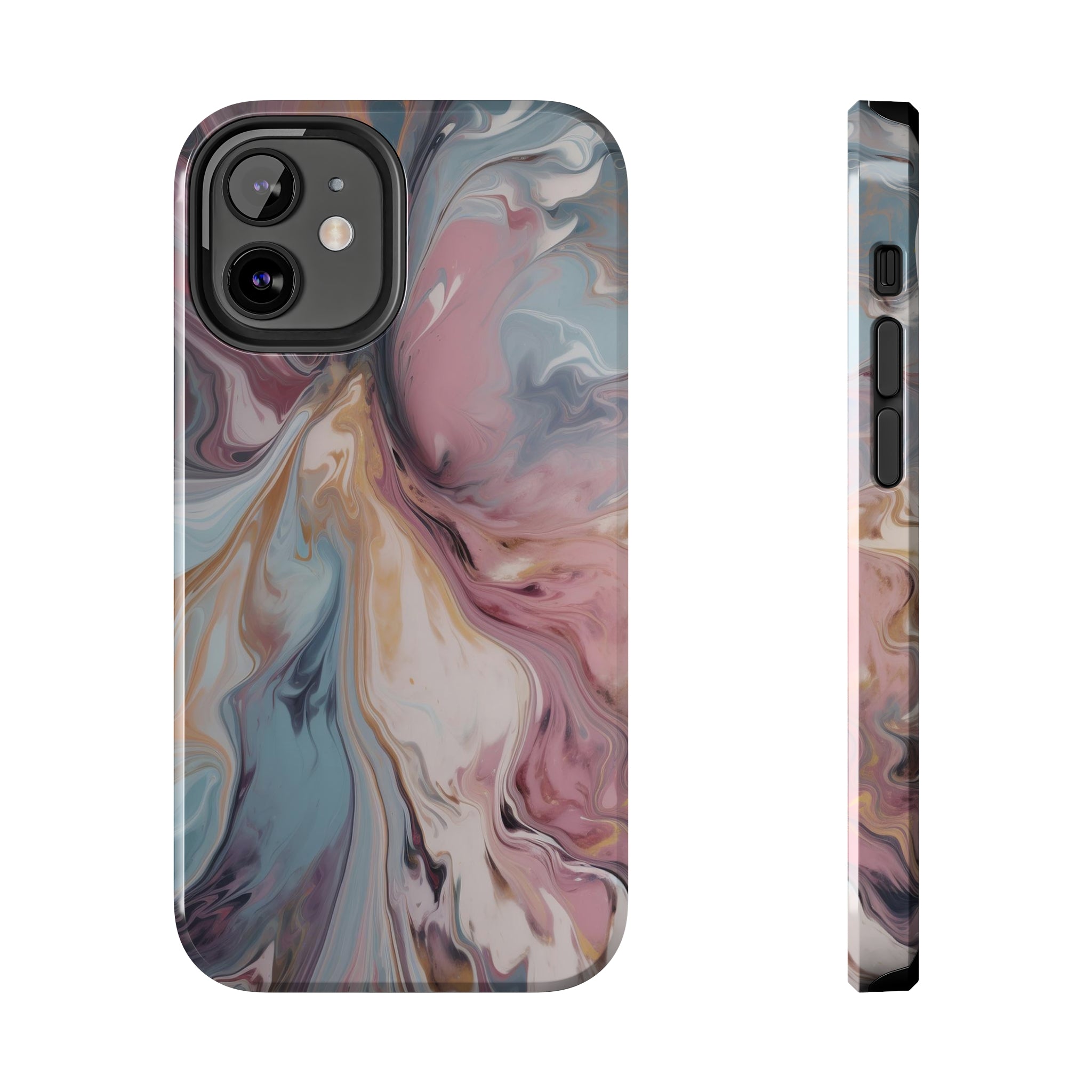 Liquid colored marble - iPhone Tough Cases iPhone 12 Mini - phone cases