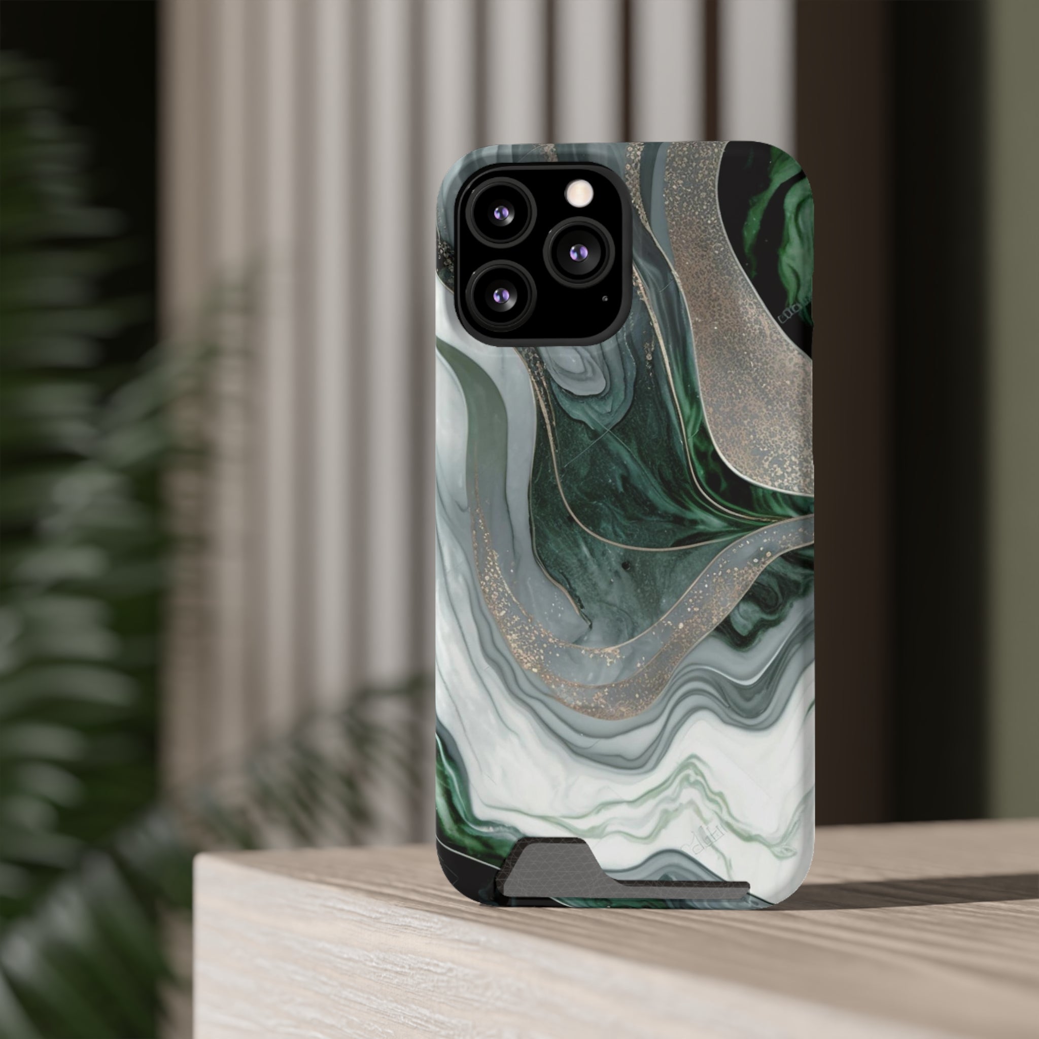 Green Marble - Card Holder Cases - phone cases