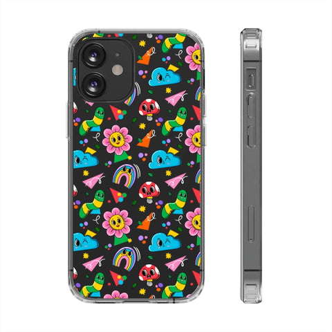 Colorful Characters - iPhone Clear Cases iPhone 12 Mini Without gift packaging - phone cases