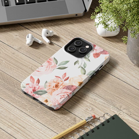 Vintage Floral - iPhone Tough Cases - phone cases