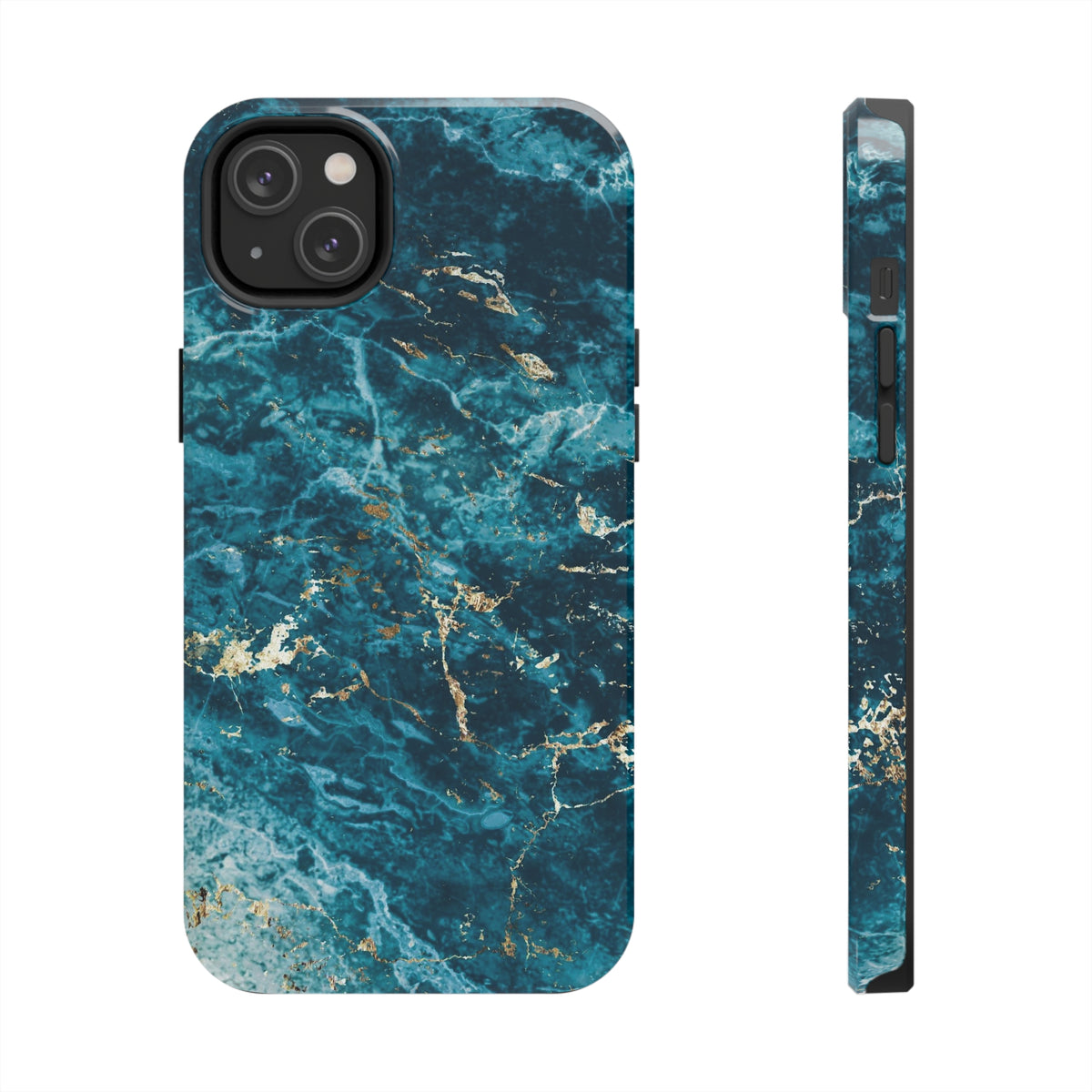 Liquid Blue marble - iPhone Tough Cases iPhone 14 Plus - phone cases