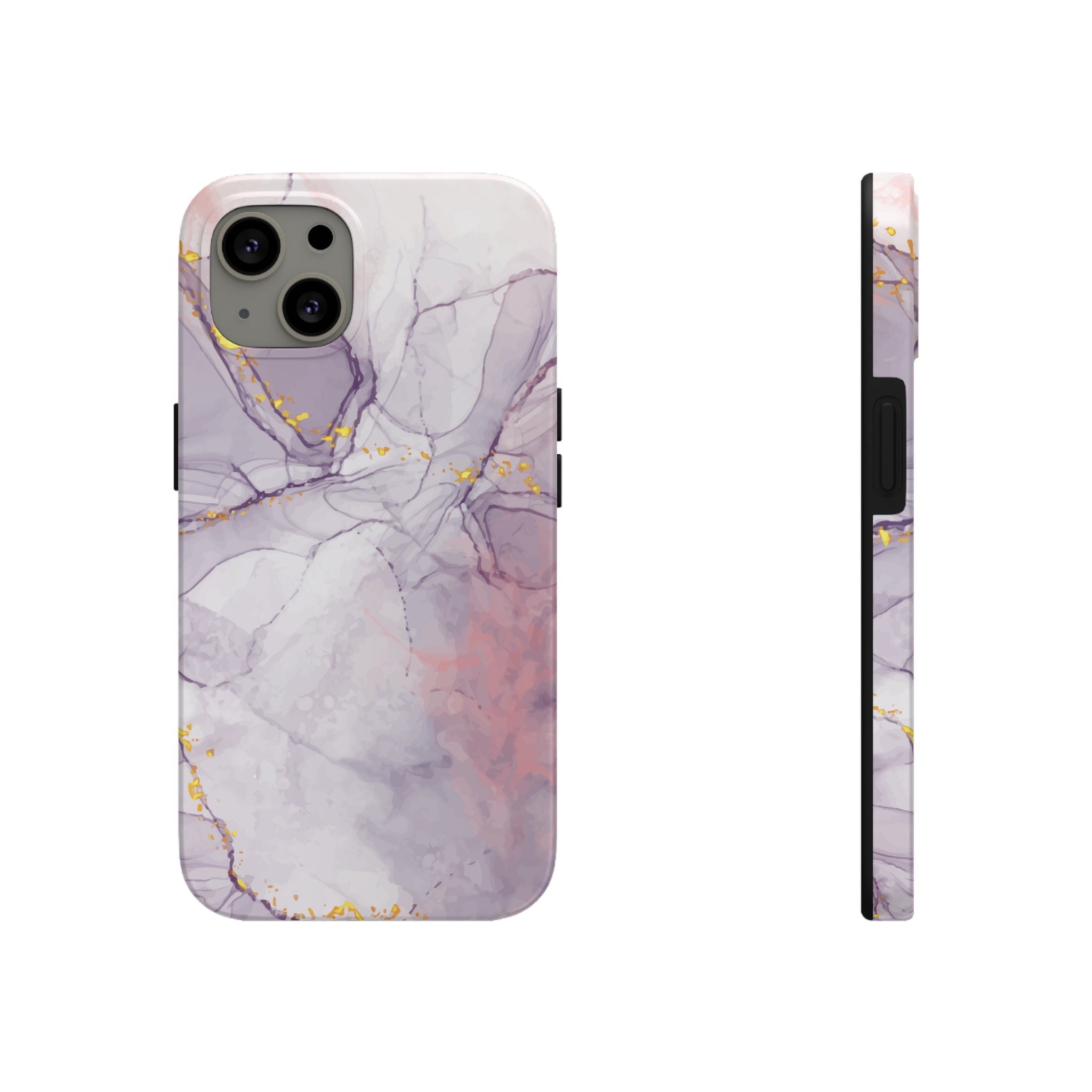 White Liquid Marble - iPhone Tough Cases iPhone 13 - phone cases