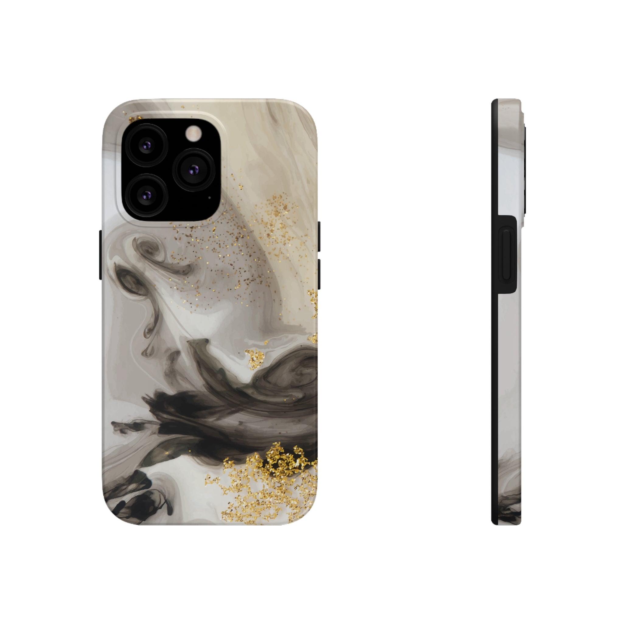 Gold Glitter - iPhone Tough Cases iPhone 13 Pro - phone cases