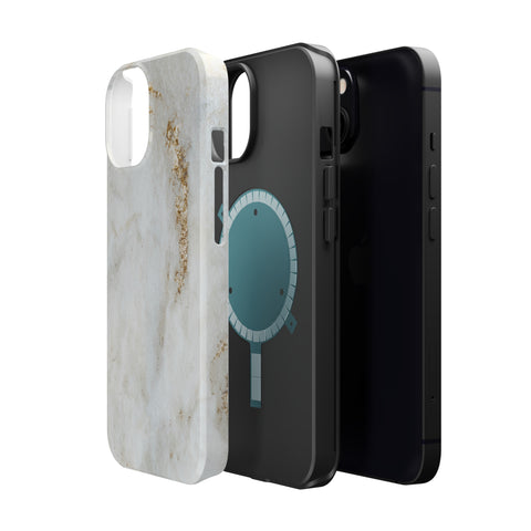 White Golden Marble - MagSafe Cases - phone cases