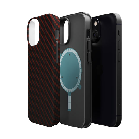 Red carbon fiber - MagSafe Cases - phone cases