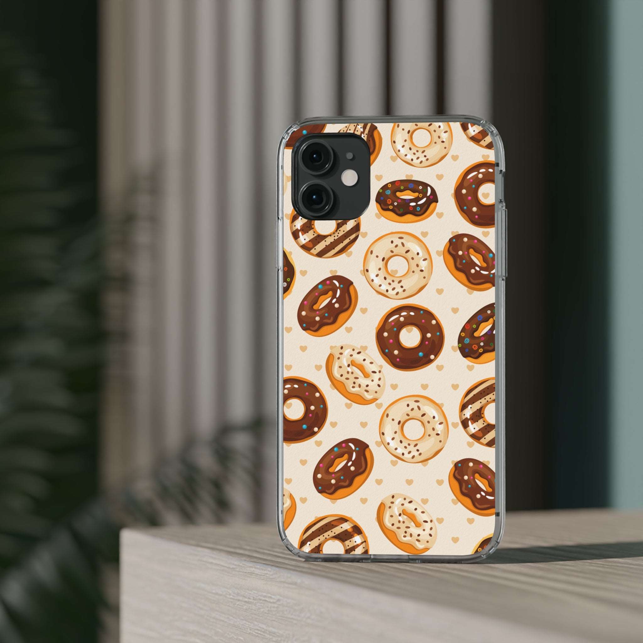 Chocolate Donuts - iPhone Clear Cases - phone cases