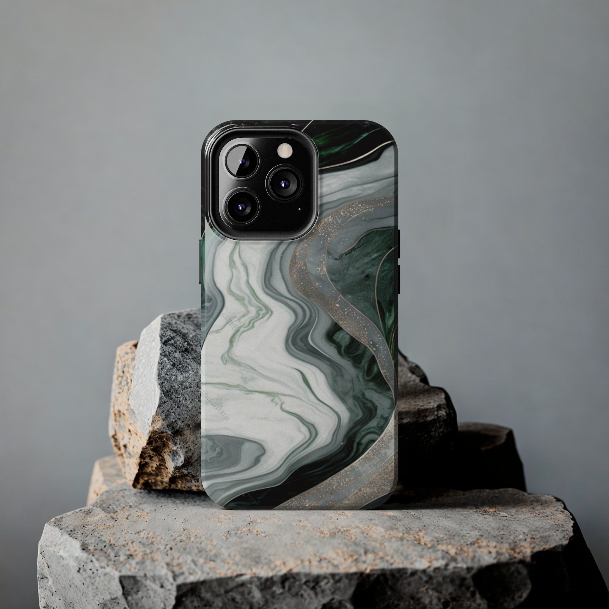 Green Marble - iPhone Tough Cases - phone cases