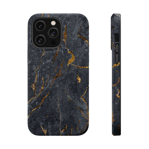 Black Golden Marble - MagSafe Cases - phone cases