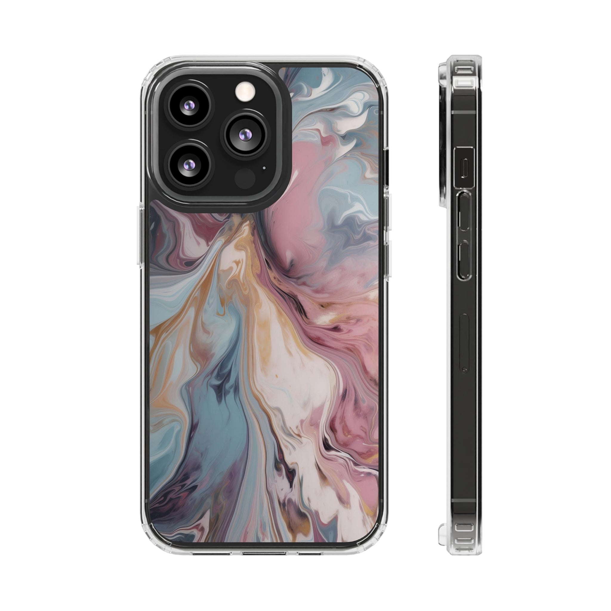 Liquid colored marble - iPhone Clear Cases iPhone 13 Pro Without gift packaging - phone cases