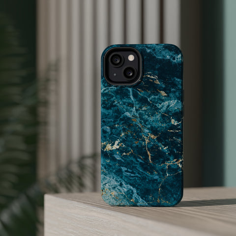 Liquid Blue marble - MagSafe Cases - phone cases