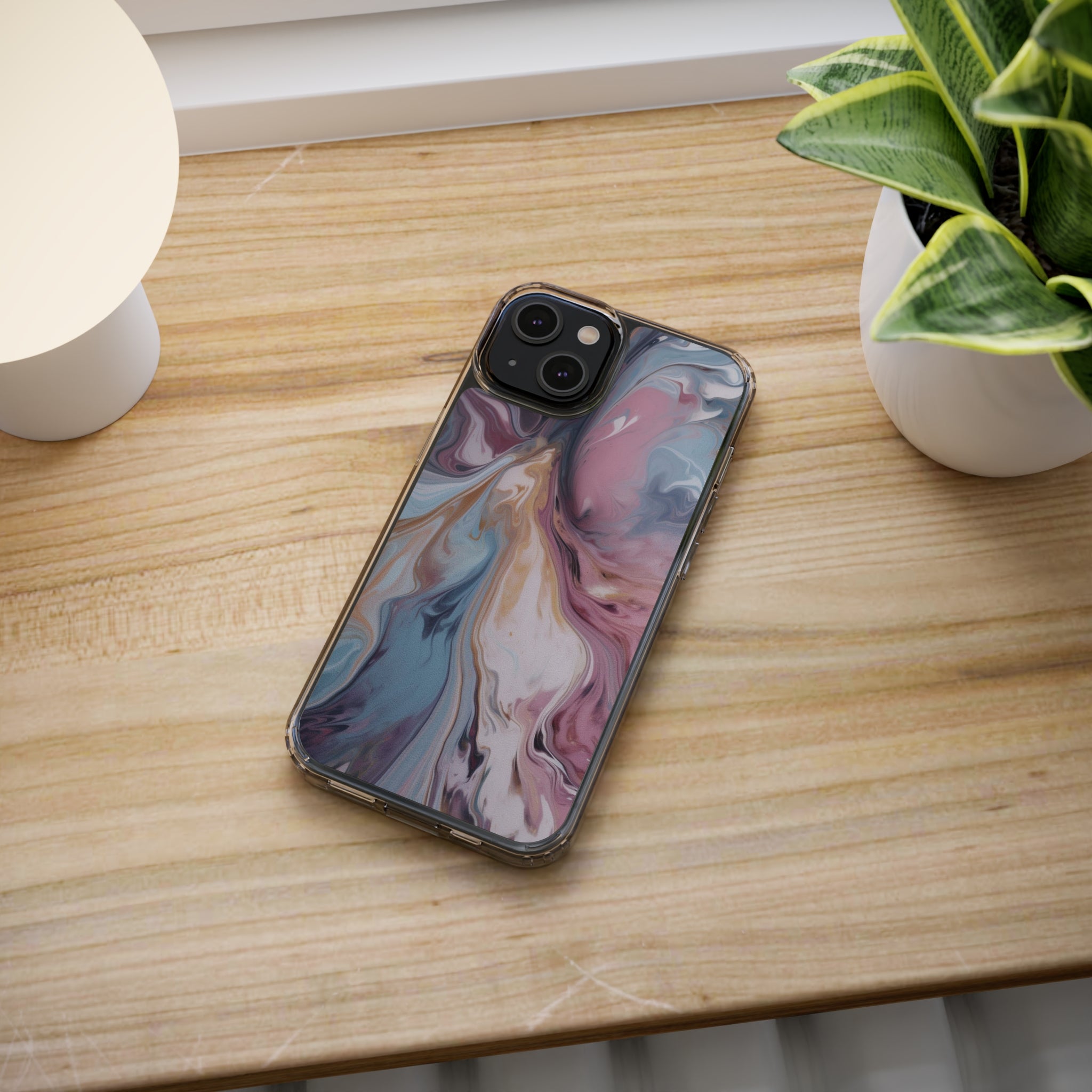 Liquid colored marble - iPhone Clear Cases - phone cases