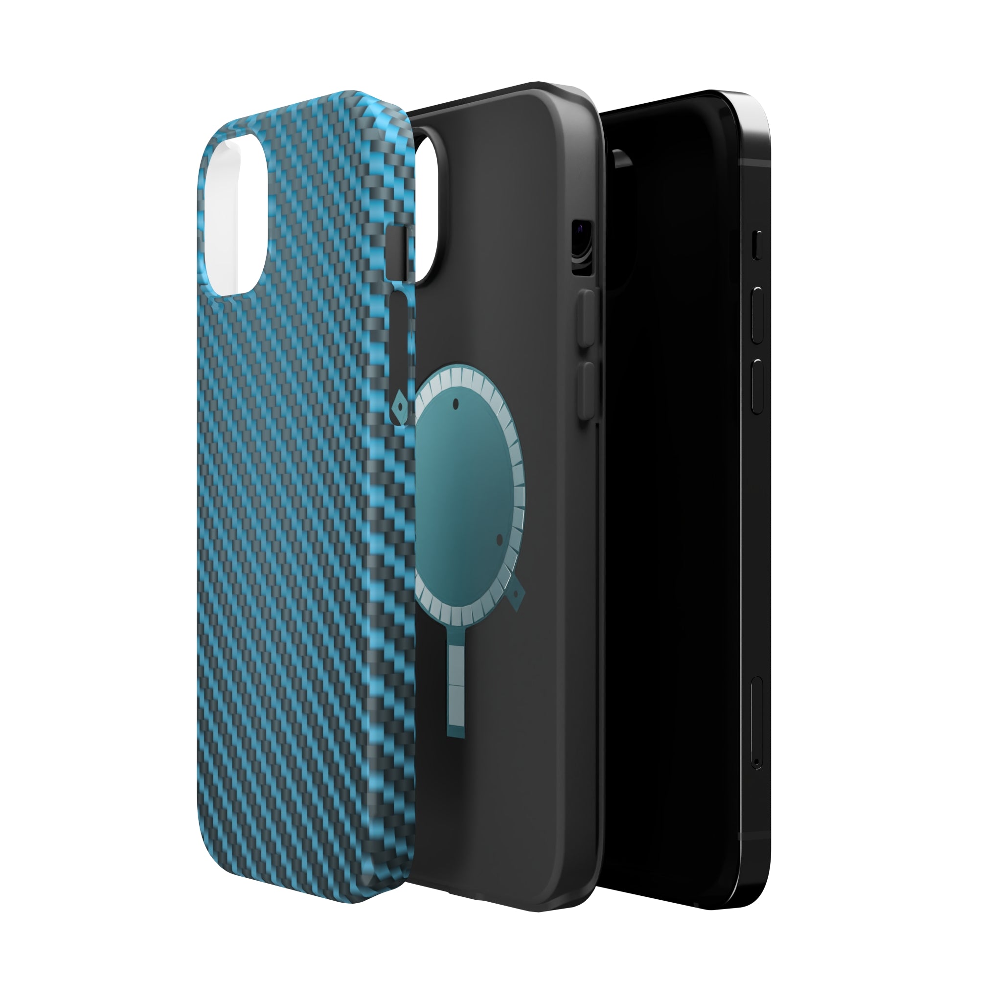 Blue carbon fiber - MagSafe Cases - phone cases