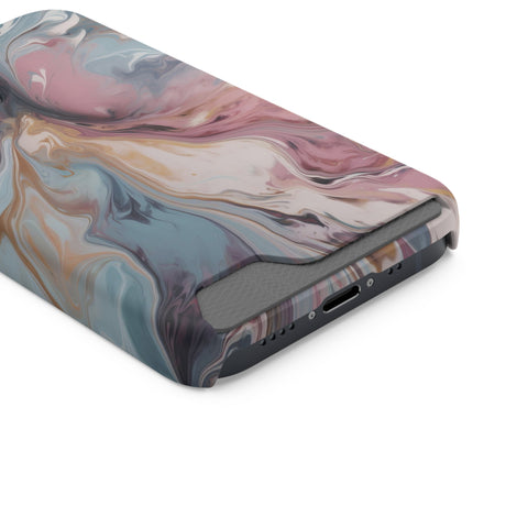 Liquid colored marble - Card Holder Cases - phone cases