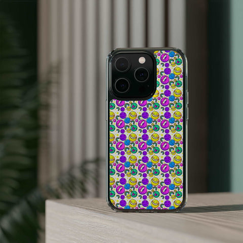 Colourful Emoticons - iPhone Clear Cases - phone cases