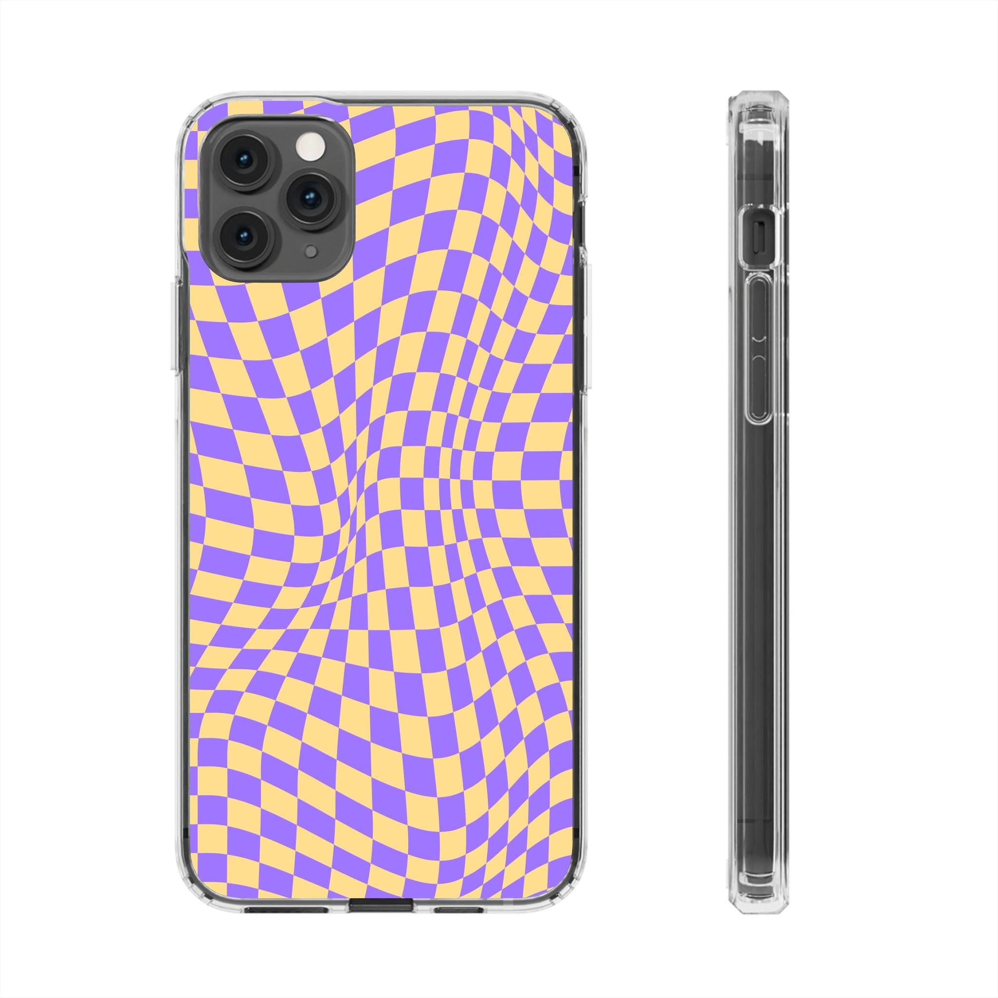 checkerboard - iPhone Clear Cases iPhone 11 Pro Max Without gift packaging - phone cases