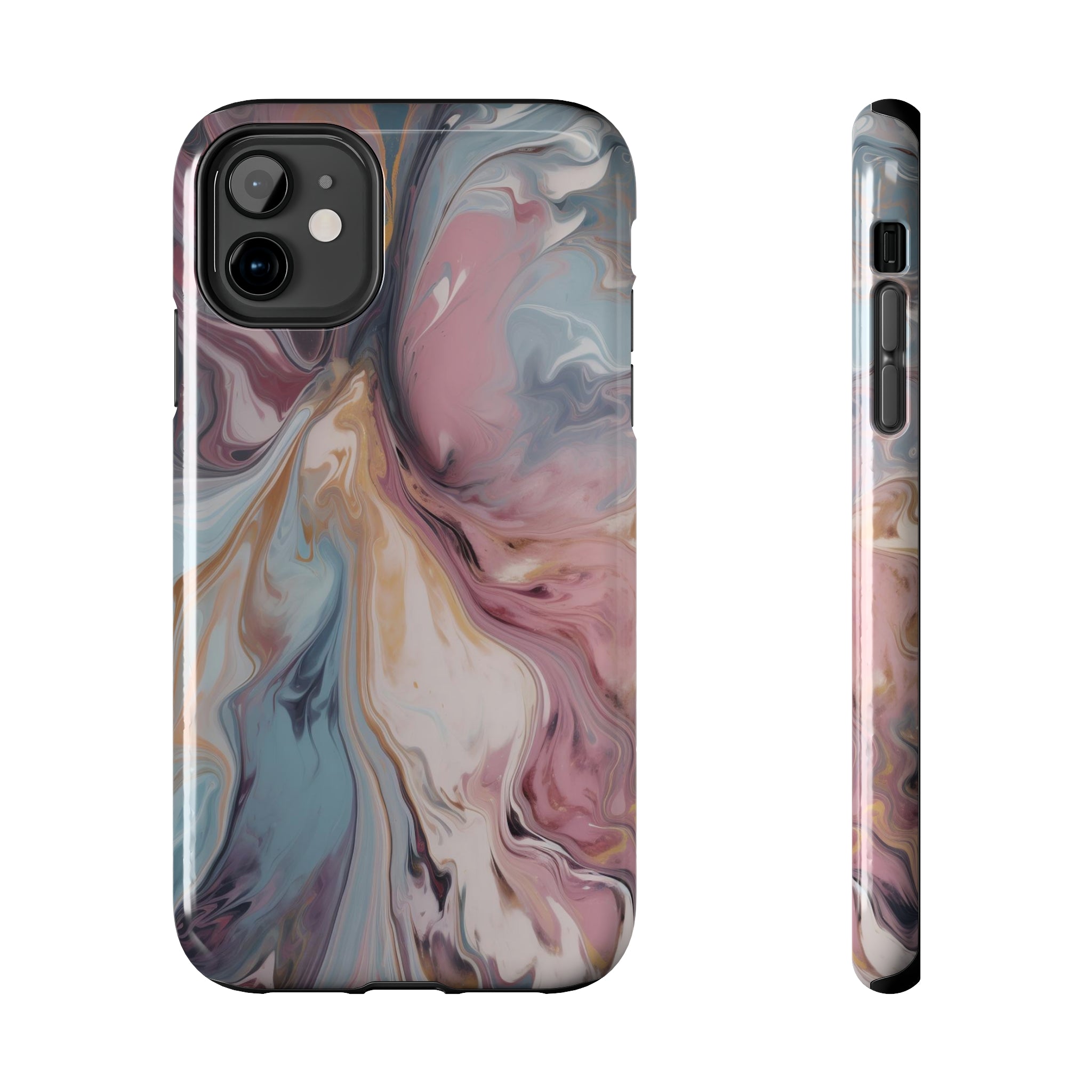 Liquid colored marble - iPhone Tough Cases iPhone 11 - phone cases