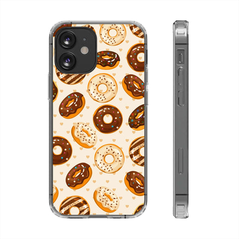 Chocolate Donuts - iPhone Clear Cases iPhone 12 Mini Without gift packaging - phone cases