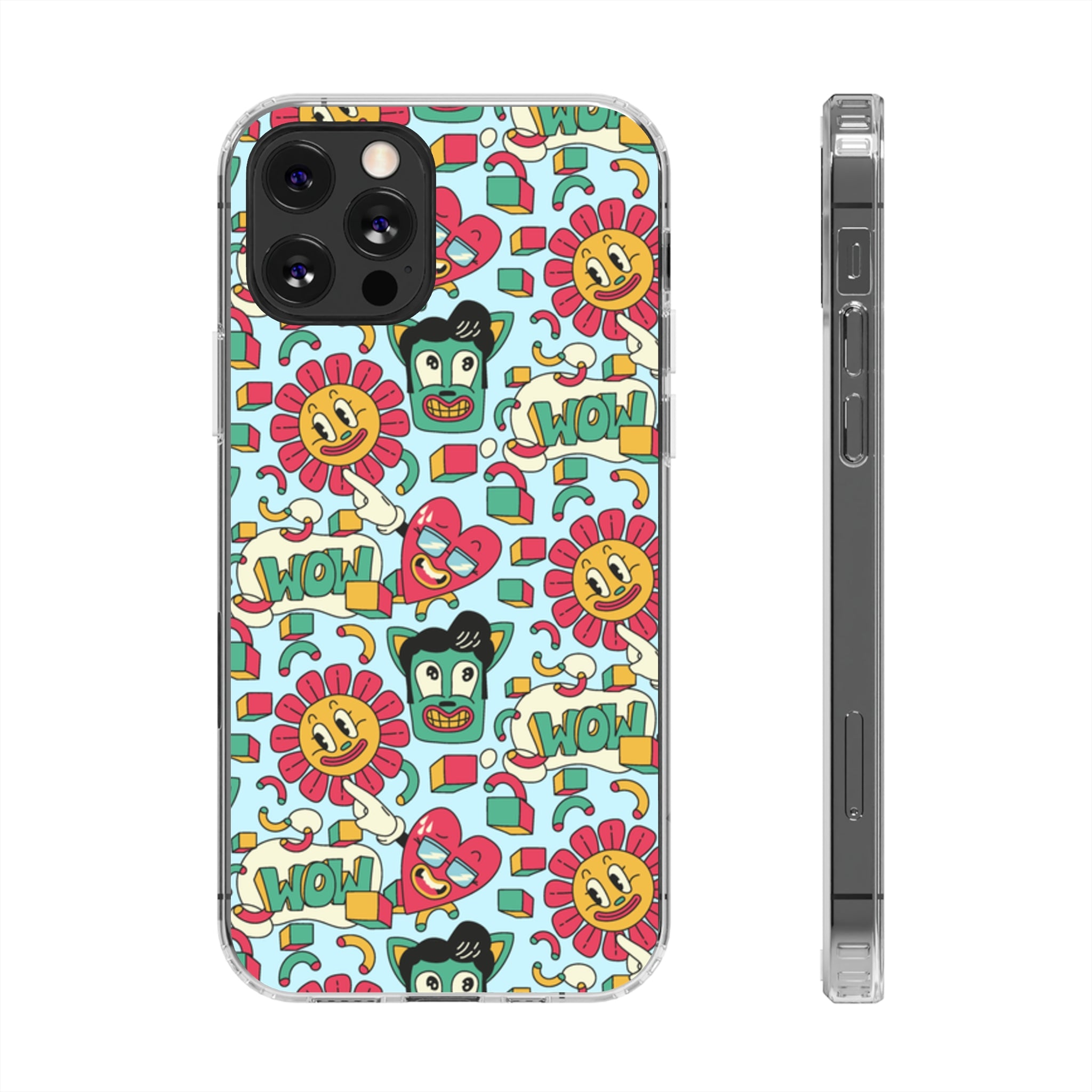 Funny Sunflower Heart - iPhone Clear Cases iPhone 12 Pro Without gift packaging - phone cases