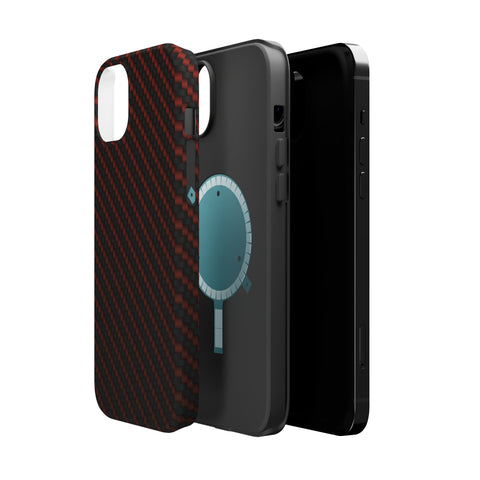 Red carbon fiber - MagSafe Cases - phone cases