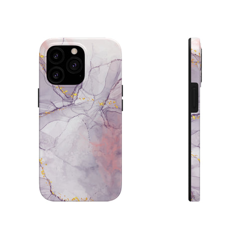 White Liquid Marble - iPhone Tough Cases iPhone 13 Pro - phone cases