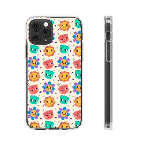 Face Floral - iPhone Clear Cases iPhone 11 Pro Without gift packaging - phone cases