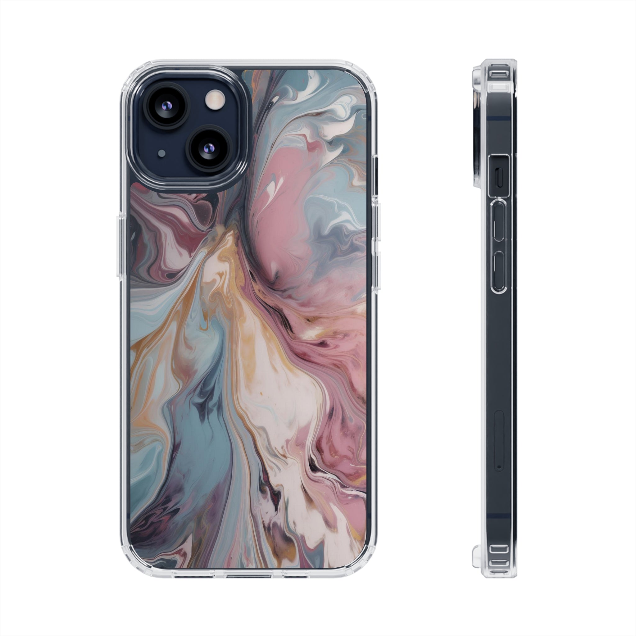 Liquid colored marble - iPhone Clear Cases iPhone 13 Without gift packaging - phone cases