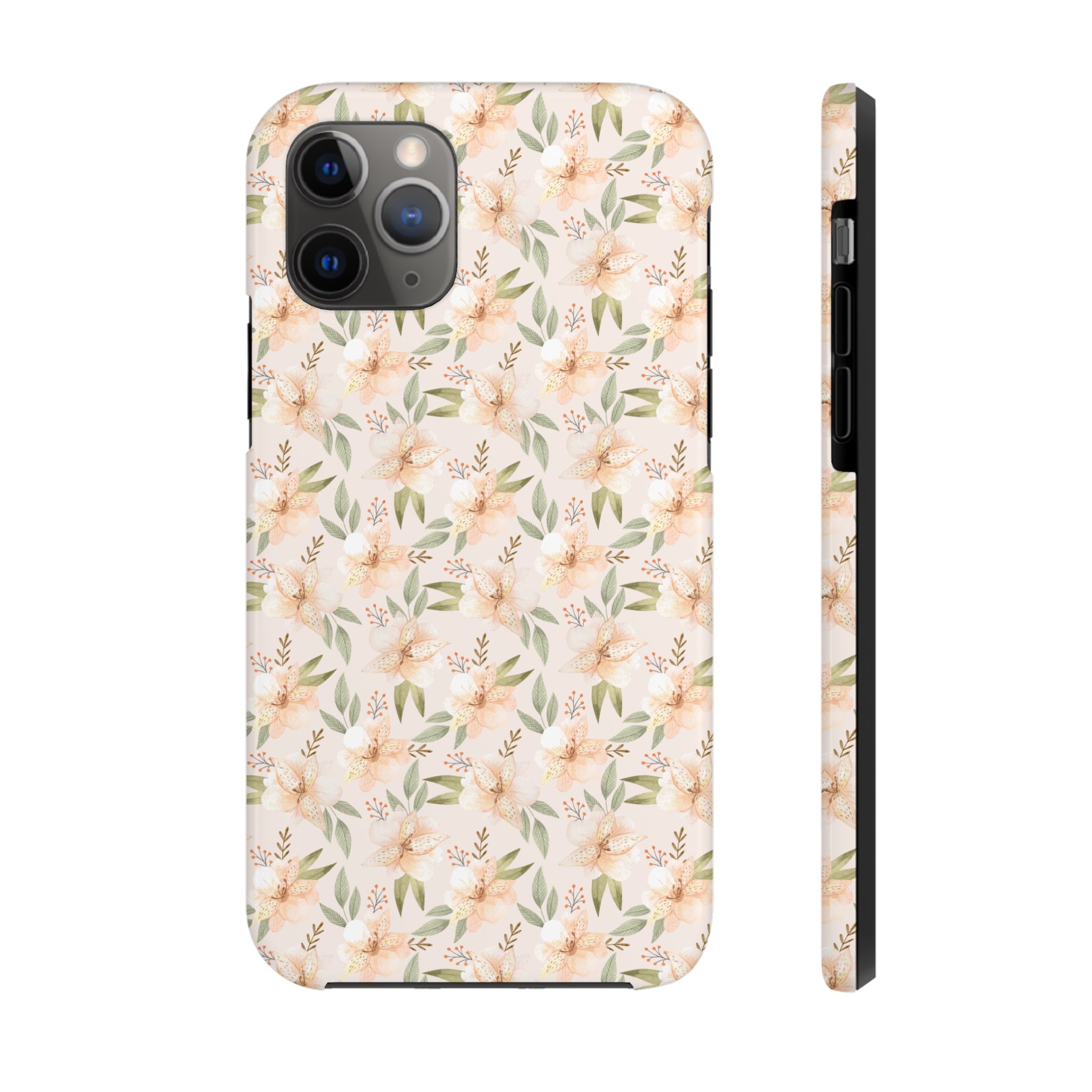 Pink Floral - iPhone Tough Cases iPhone 11 Pro - phone cases