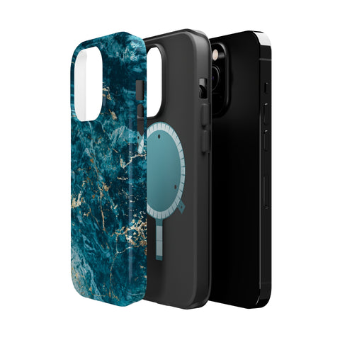 Liquid Blue marble - MagSafe Cases - phone cases