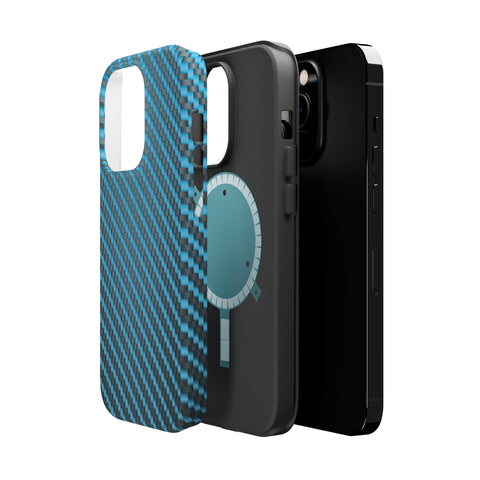 Blue carbon fiber - MagSafe Cases - phone cases