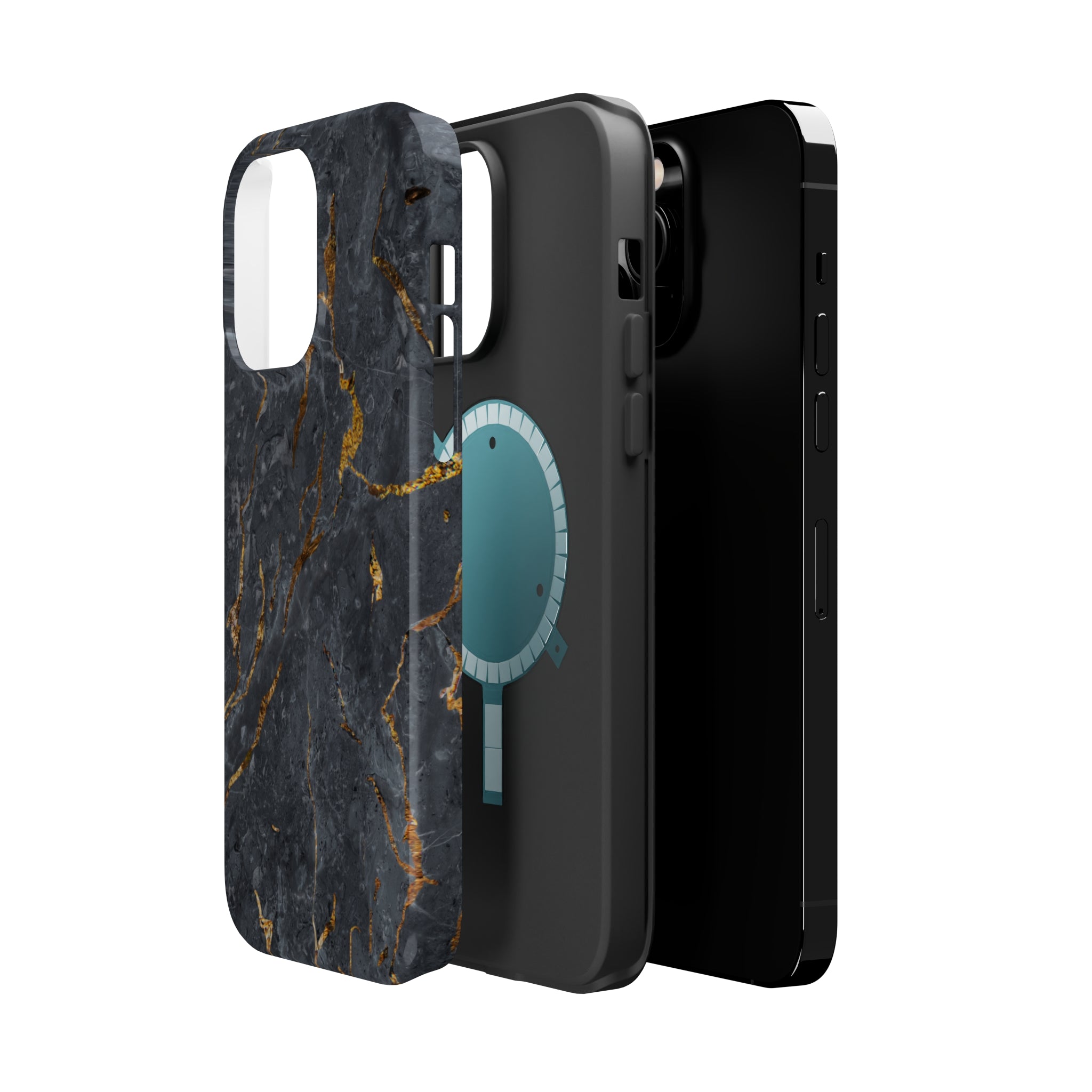 Black Golden Marble - MagSafe Cases - phone cases