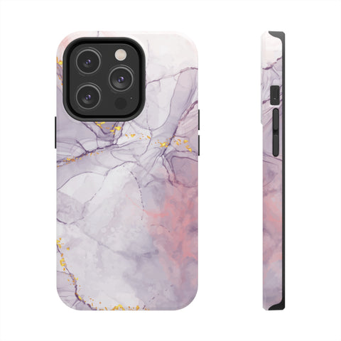 White Liquid Marble - iPhone Tough Cases iPhone 14 Pro - phone cases