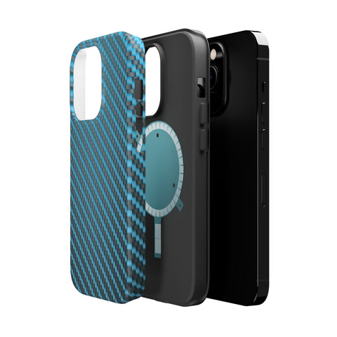 Blue carbon fiber - MagSafe Cases - phone cases