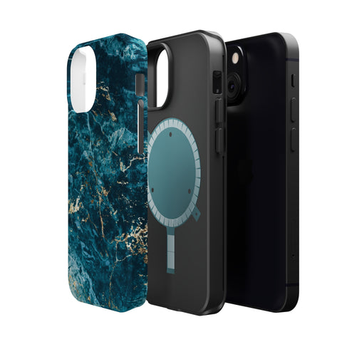 Liquid Blue marble - MagSafe Cases - phone cases