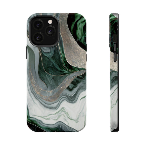 Green Marble - MagSafe Cases iPhone 13 Pro Max Glossy - phone cases