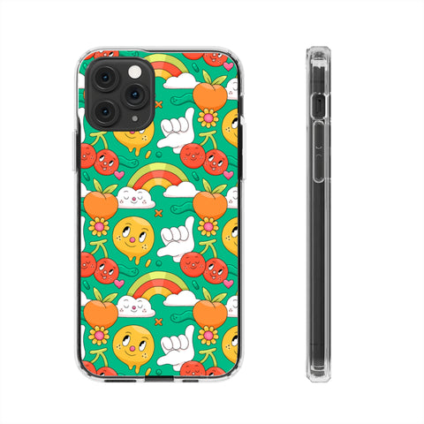 Smiley Rainbow - iPhone Clear Cases iPhone 11 Pro Without gift packaging - phone cases