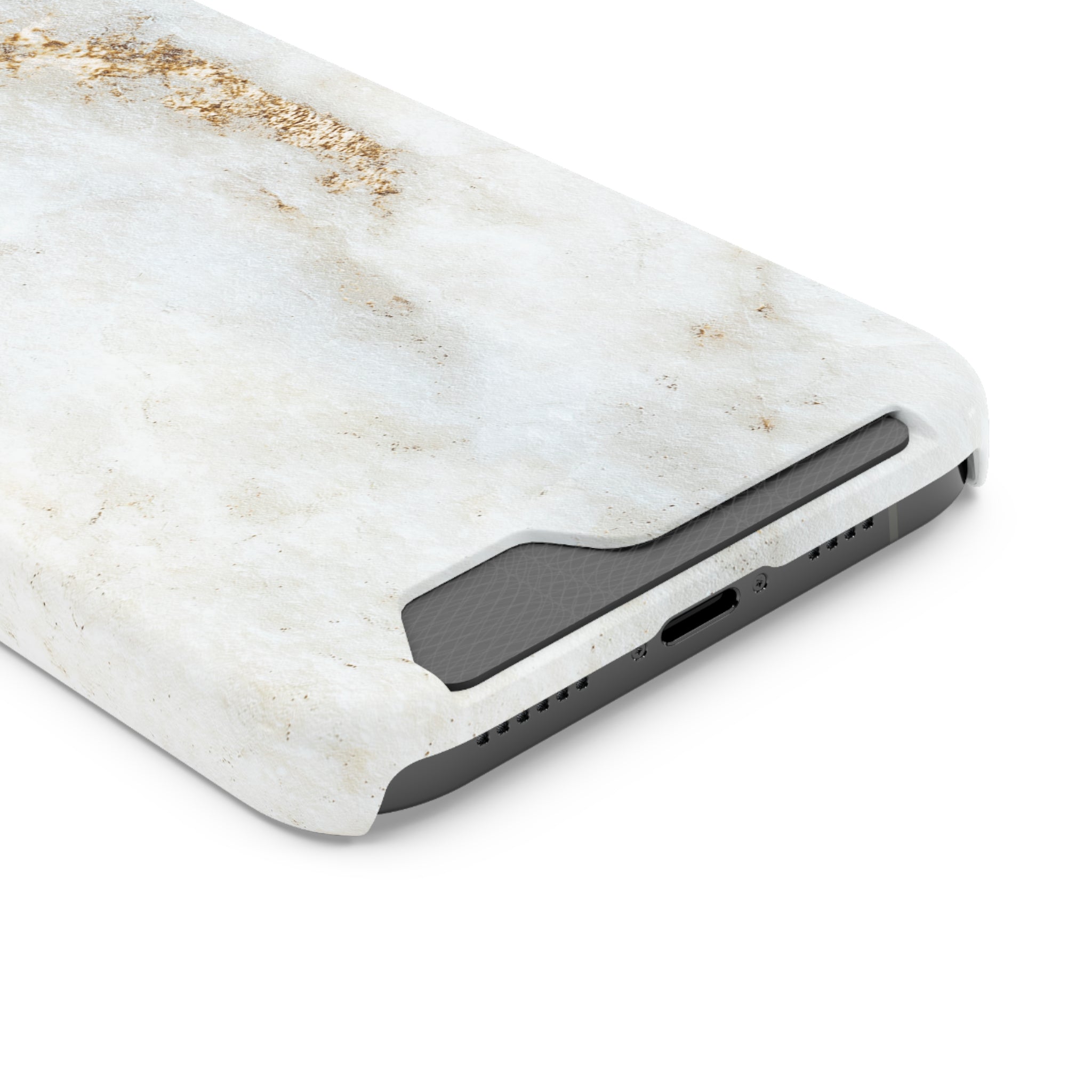 White Golden Marble - Card Holder Cases - phone cases