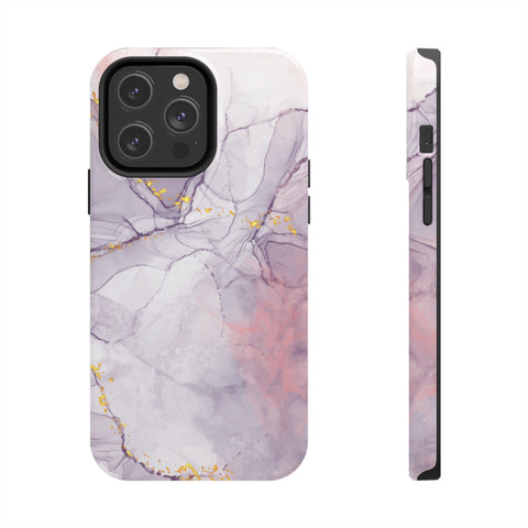 White Liquid Marble - iPhone Tough Cases iPhone 14 Pro Max - phone cases